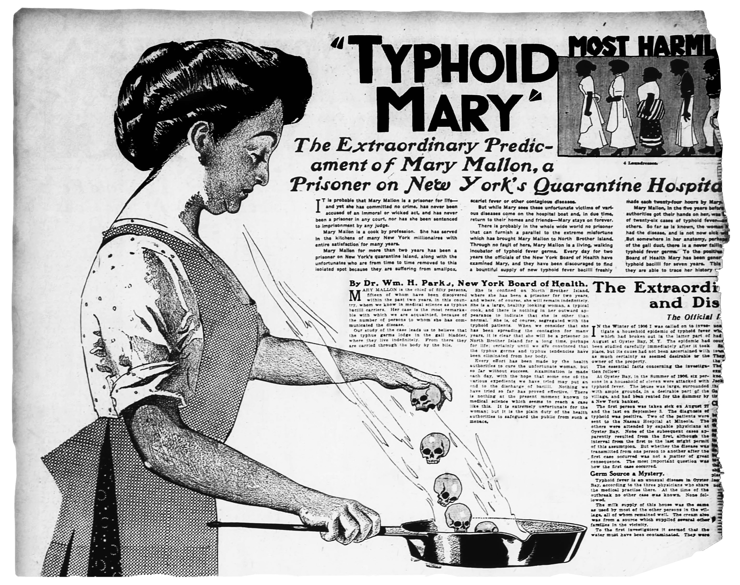 Typhoid Mary: kucharka, która nie wiedziała, że zaraża